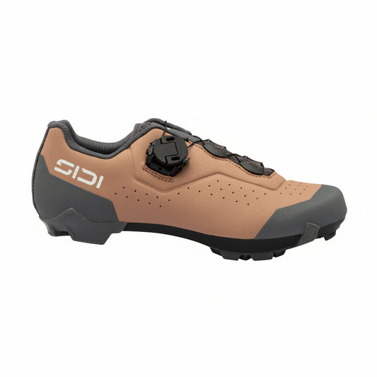 Sidi Liinea Woman cork brown XC gravel shoes, outer side view