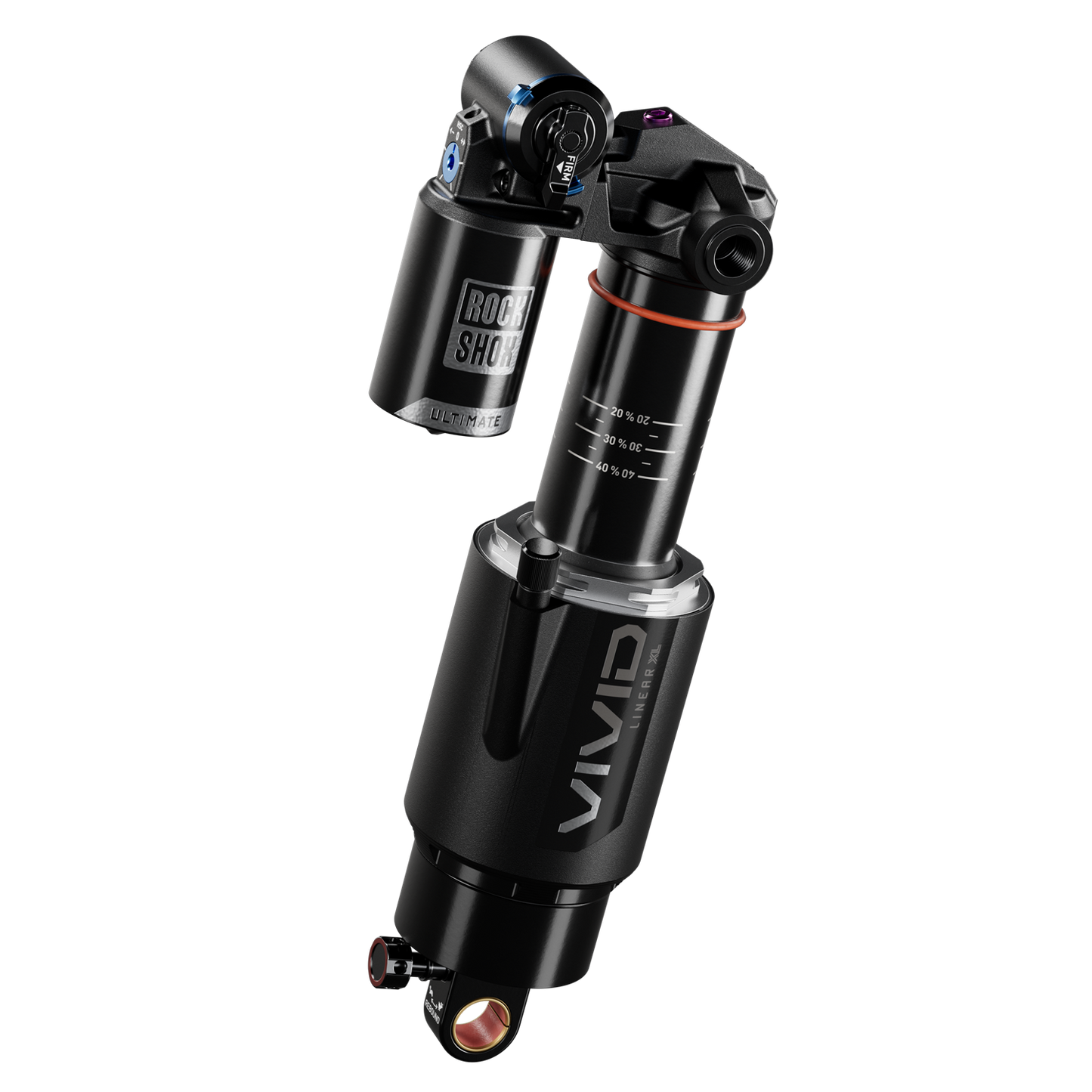 Rear Shock Vivid Ultimate RC2T - (205x65) Linear XL Air, 1 Token, Reb55/Comp43, lockout 45, Adj HydB/O,Standard Trunnion(8x43.69) - D1-160E (2023-2024)