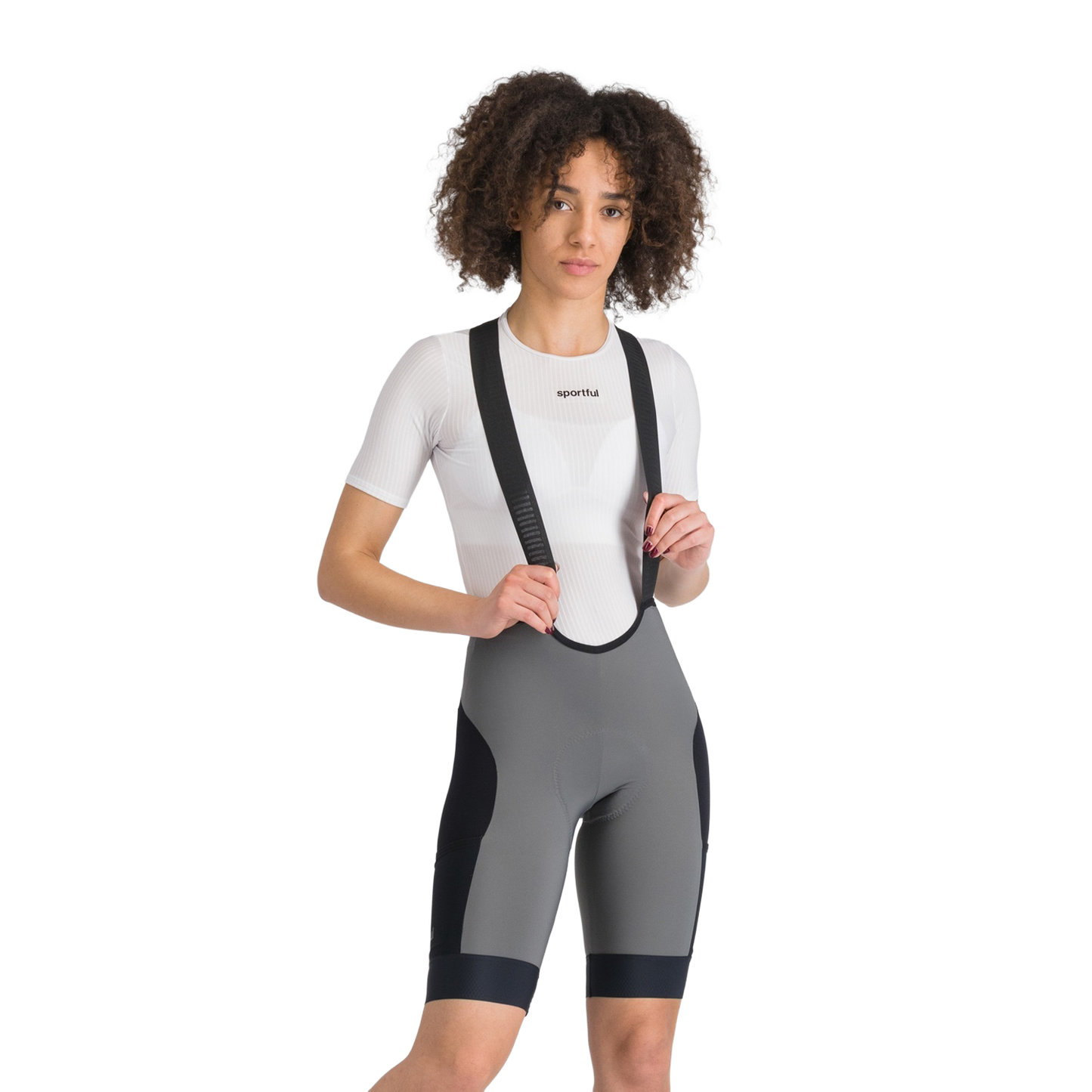 SPORTFUL SUPERGIARA 2 Women's Grey/Black Bibtights Short