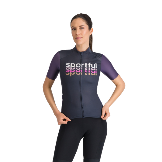 Women's SPORTFUL SUPERGIARA 2 LOGO Short Sleeve Jersey Navy