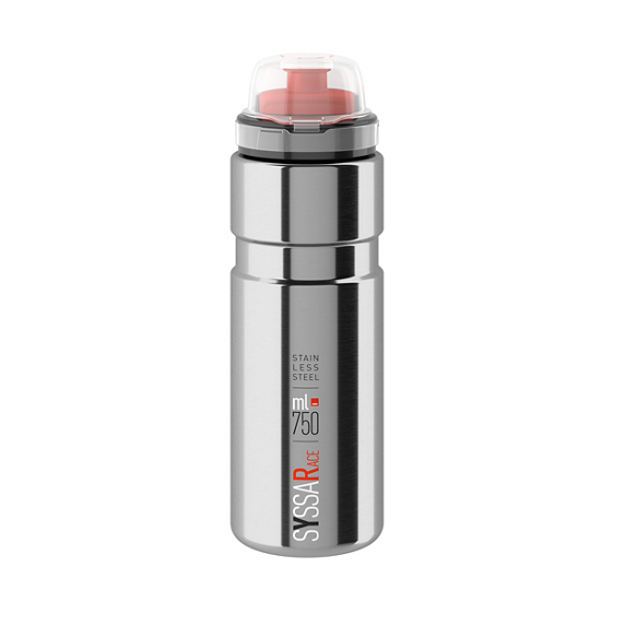 ELITE SYSSA RACE Silver Bright Steel Bottle