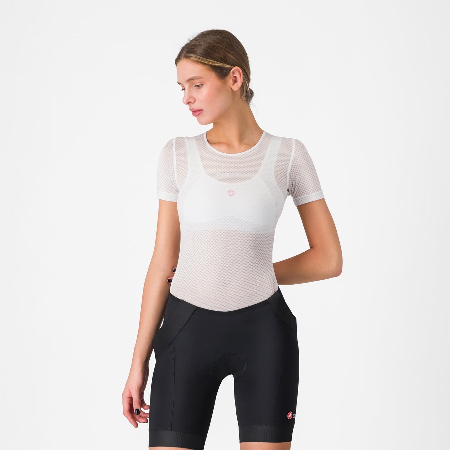 CASTELLI PRO MESH Women's Short Sleeve Underwear White