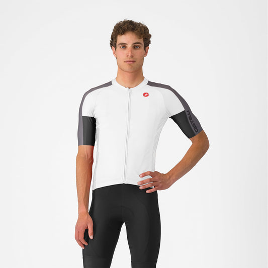 CASTELLI ENTRATA 6 Short Sleeve Jersey White/Black