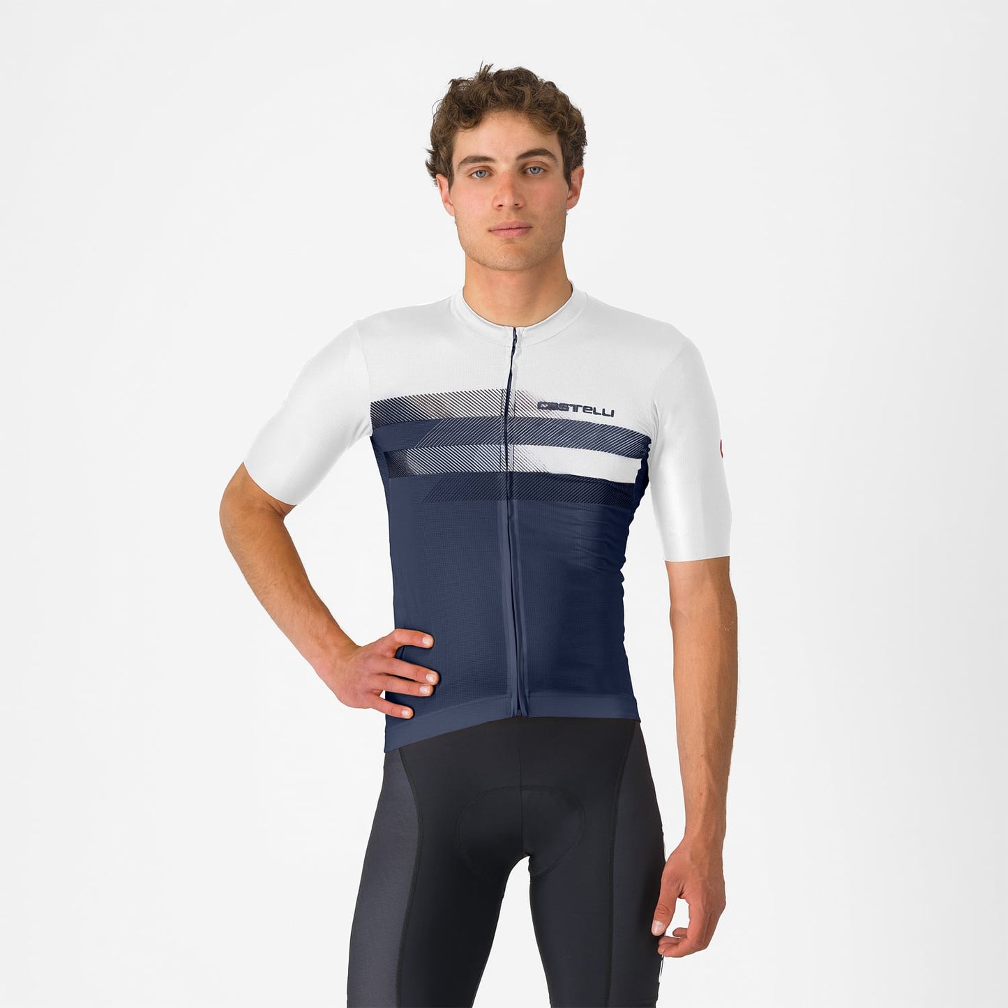 CASTELLI SIMBOLO Short Sleeve Jersey Blue/White