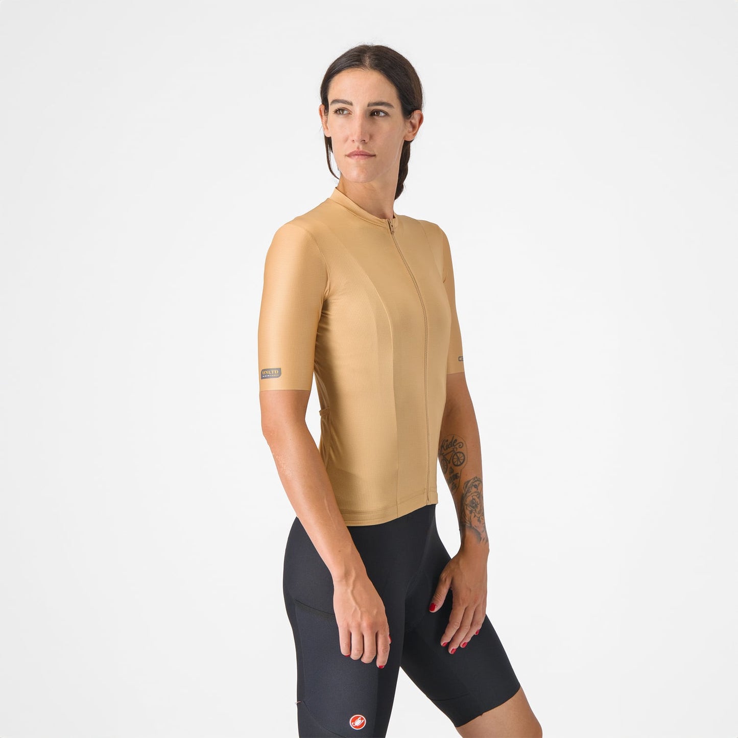 CASTELLI UNLIMITED Women's Short Sleeve Brown Jersey