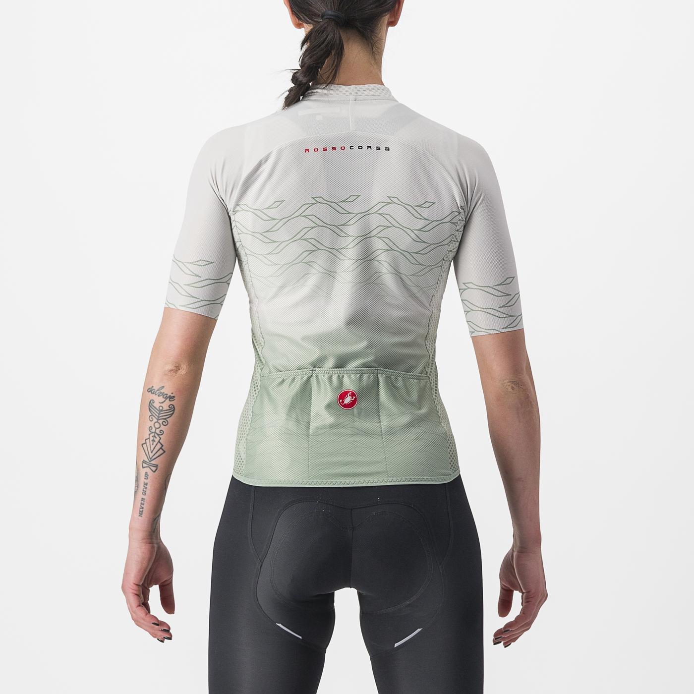 CASTELLI CLIMBER'S 2.0 W Women's Short Sleeve Jersey Grey/Green
