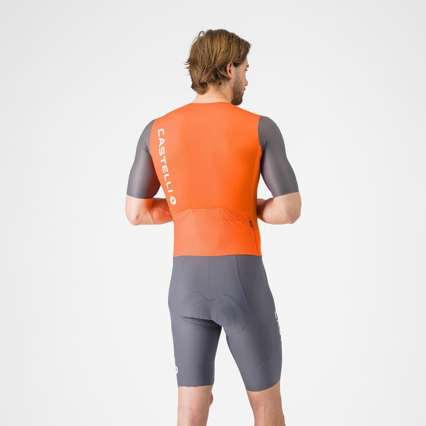 CASTELLI SATURDAY MORNING Jumpsuit Orange/Grey