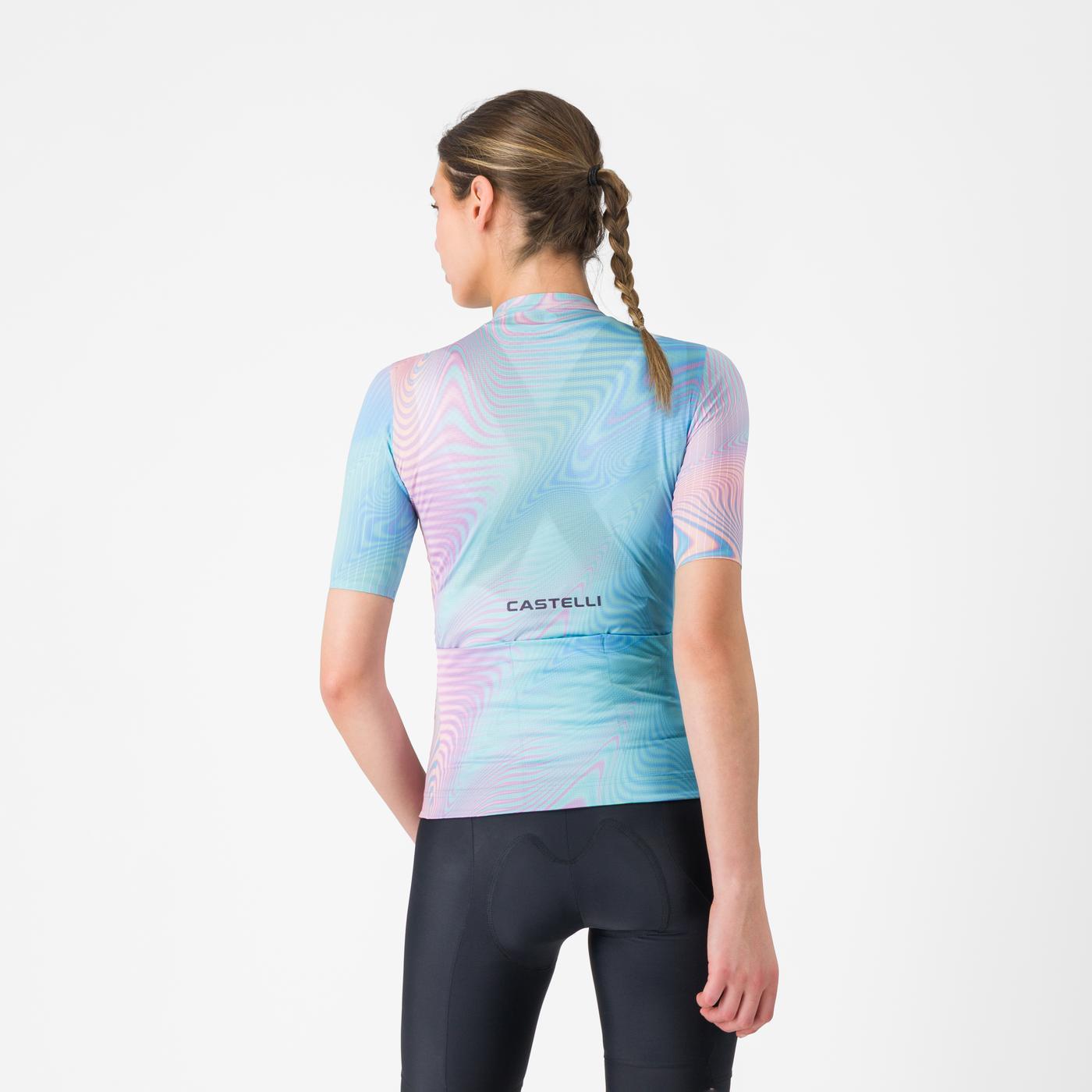 CASTELLI COSMIC VORTEX Ladies Short Sleeve Jersey Turquoise