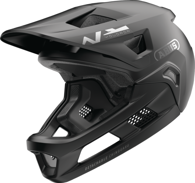 ABUS YOUDROP FF Junior Muted Black MTB Helmet