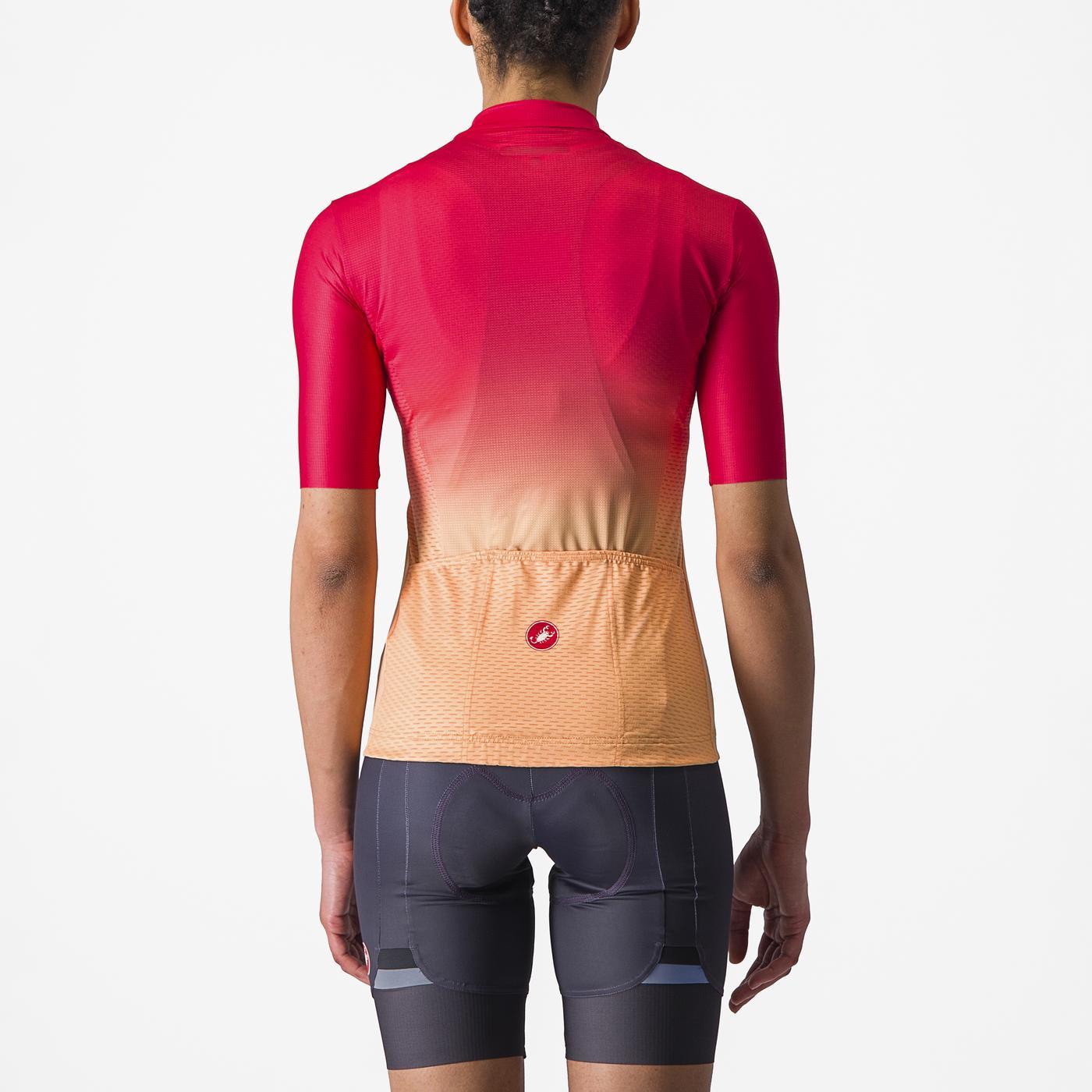 CASTELLI SALITA Women's Short Sleeve Jersey Pink/Orange