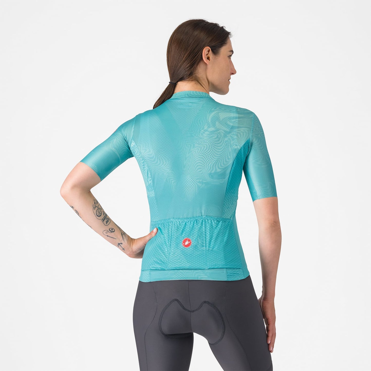 CASTELLI FANTASIA Women's Short Sleeve Jersey Turquoise