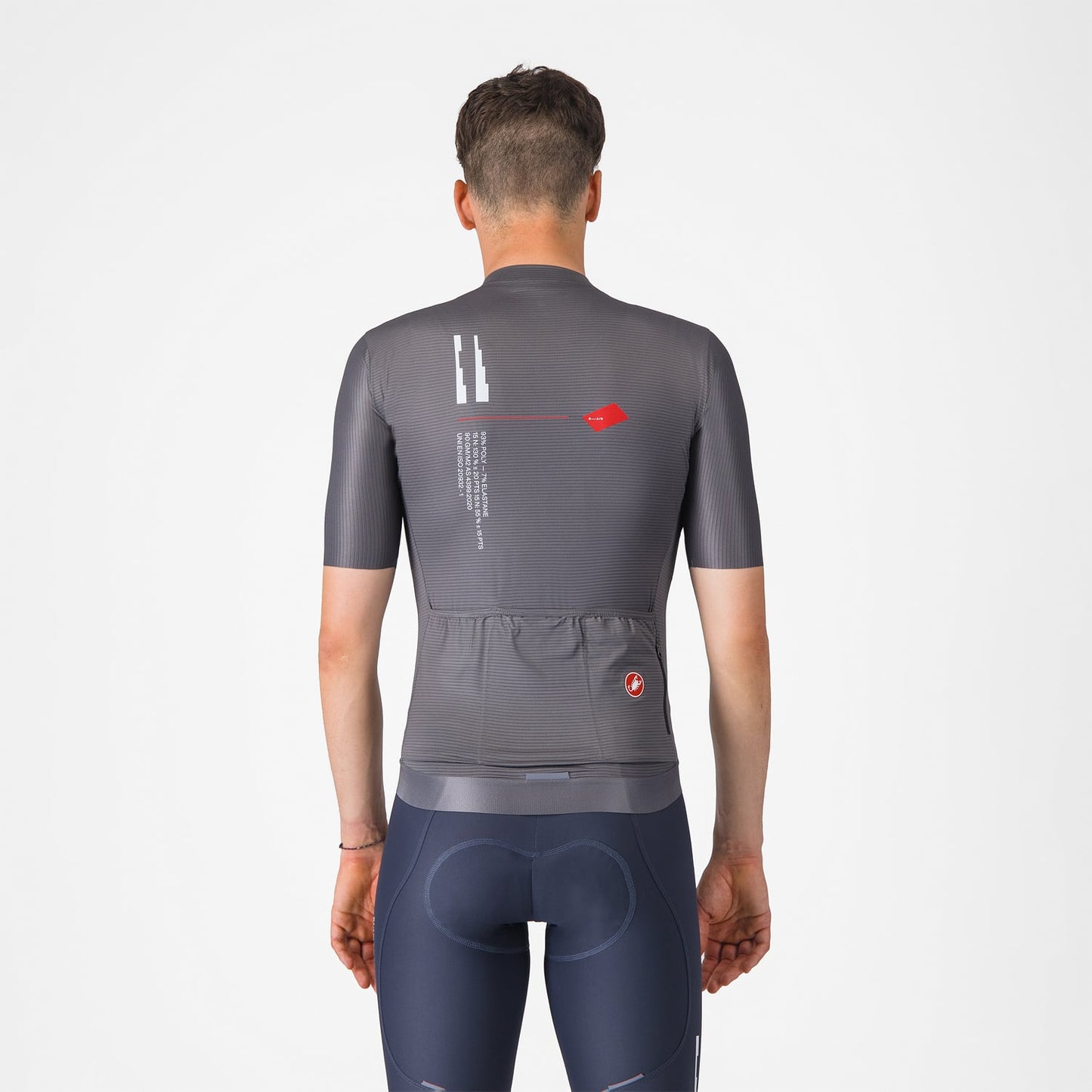CASTELLI ESPRESSO R--A/D Short Sleeve Smoked Grey Jersey