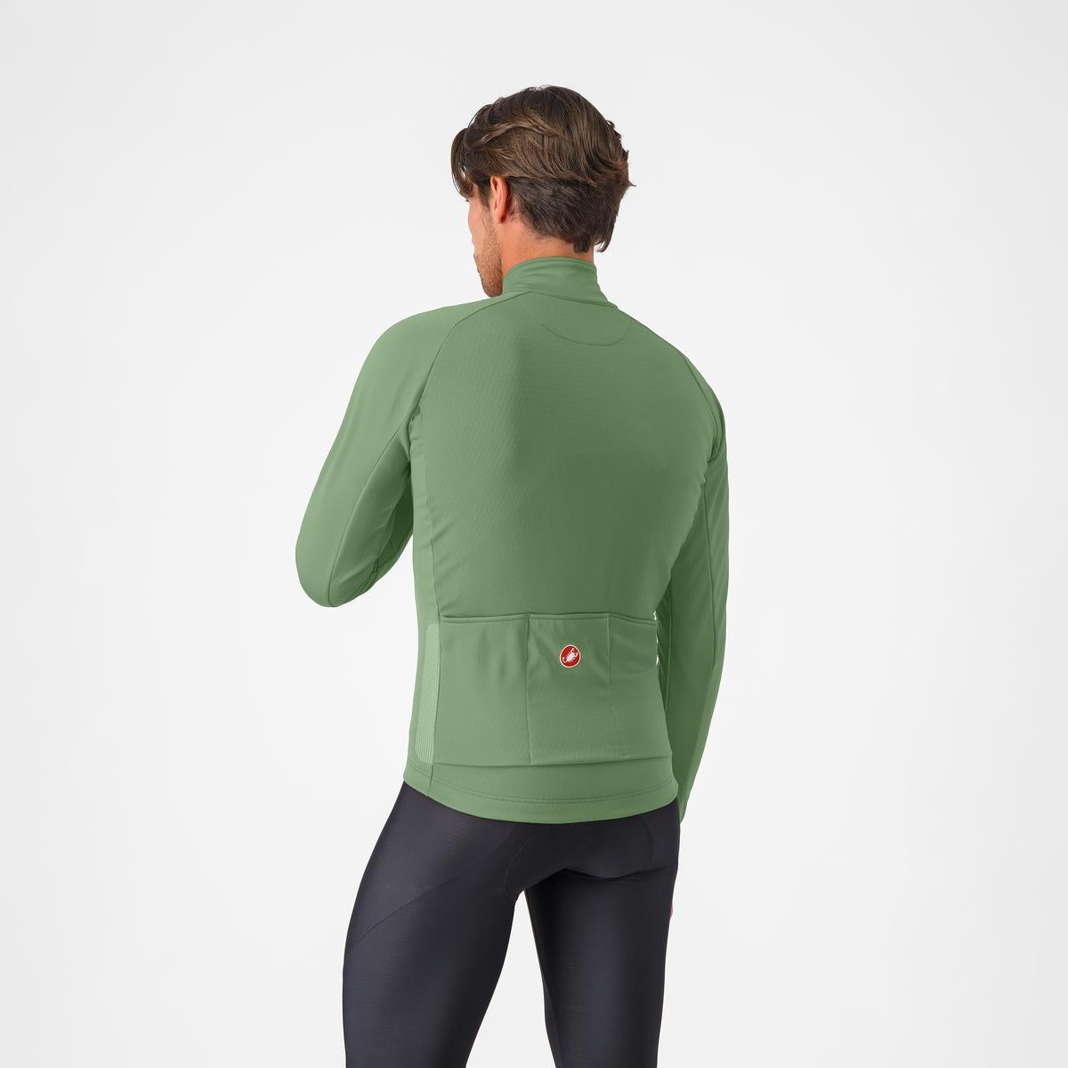 CASTELLI ESPRESSO THERMAL Long Sleeve Peper Jersey Green