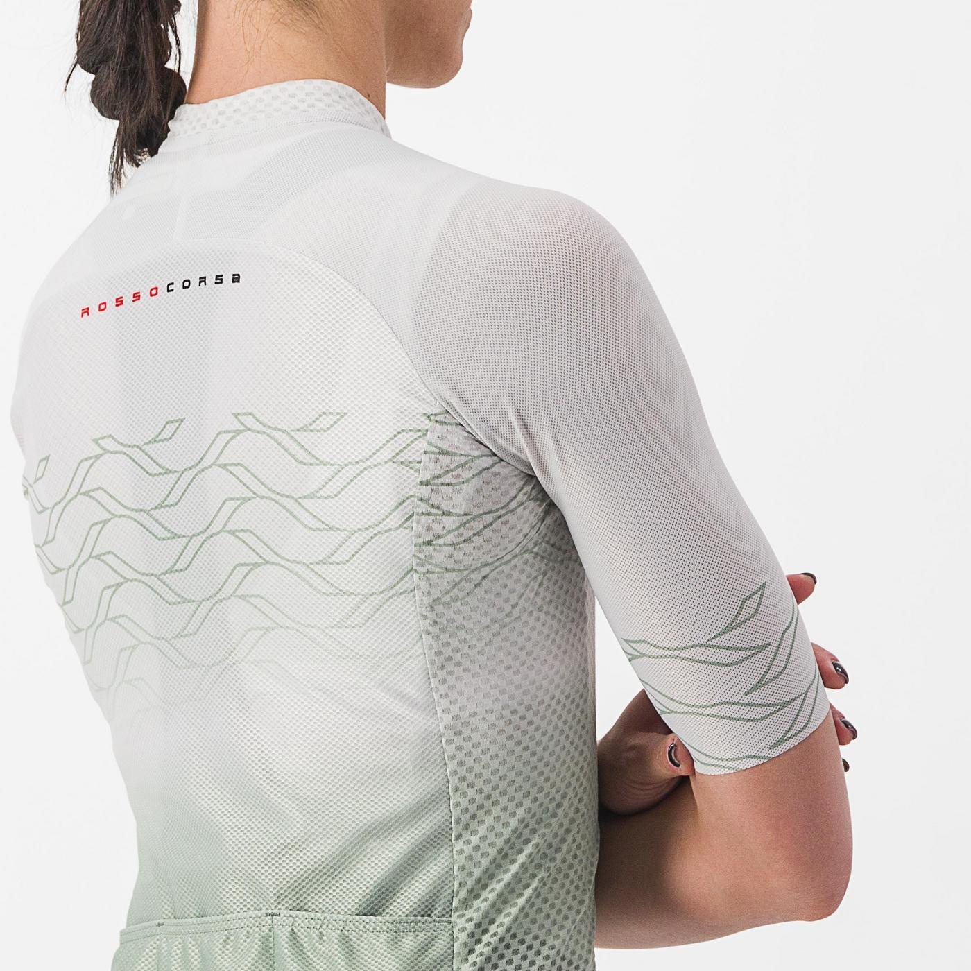 CASTELLI CLIMBER'S 2.0 W Women's Short Sleeve Jersey Grey/Green