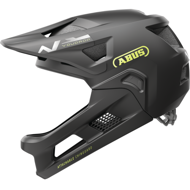 ABUS YOUDROP FF Junior Velvet Black Mountain Bike Helmet