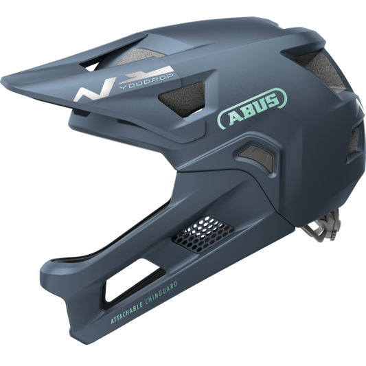 ABUS YOUDROP FF Junior Midnight Blue Mountain Bike Helmet