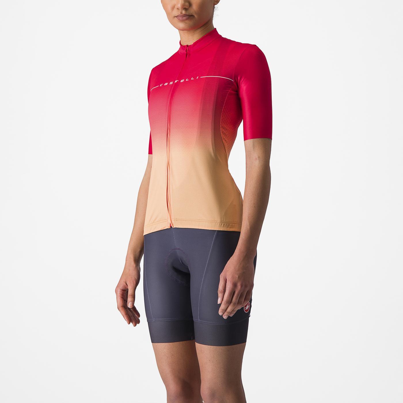 CASTELLI SALITA Women's Short Sleeve Jersey Pink/Orange