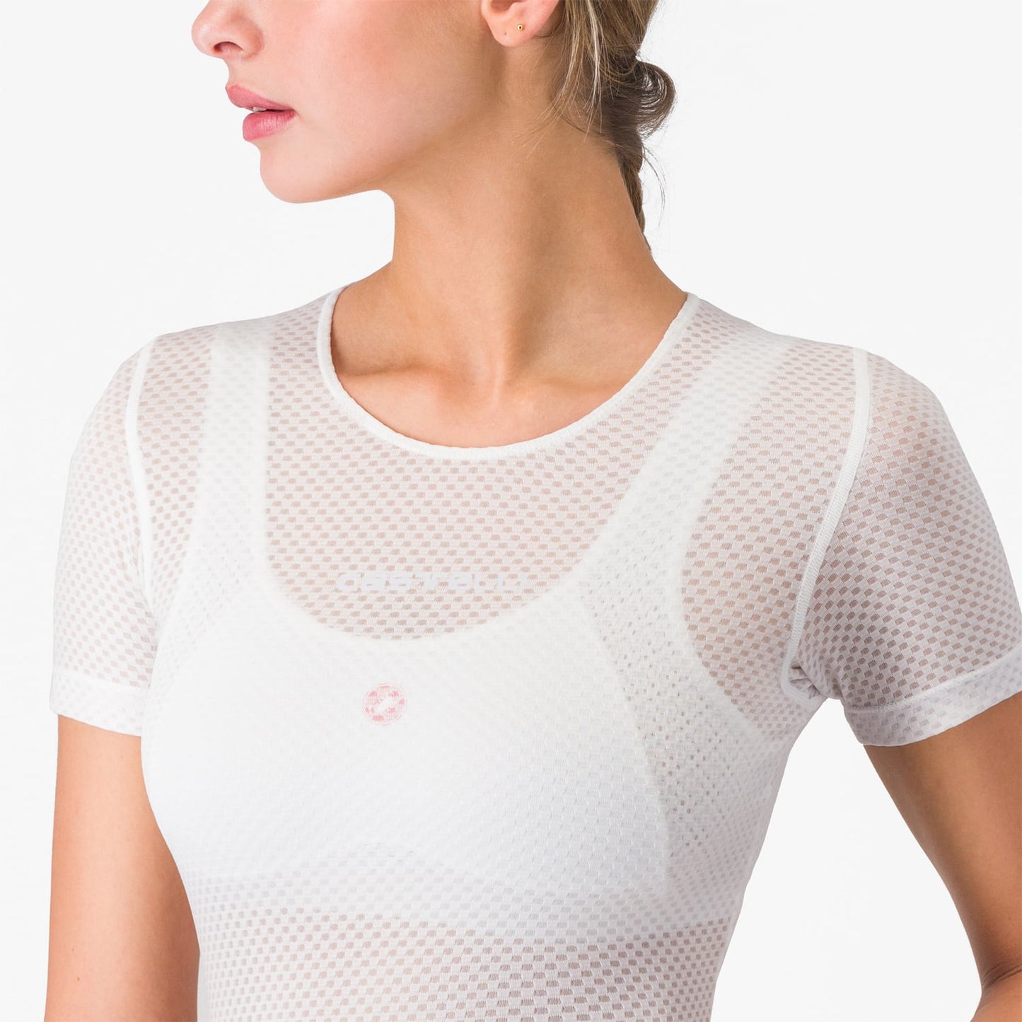 CASTELLI PRO MESH Women's Short Sleeve Underwear White