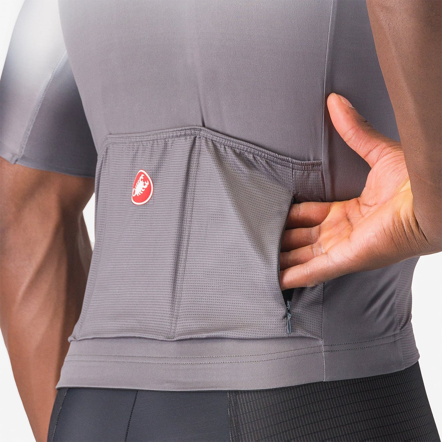 CASTELLI UPF Short Sleeve Jersey Grey