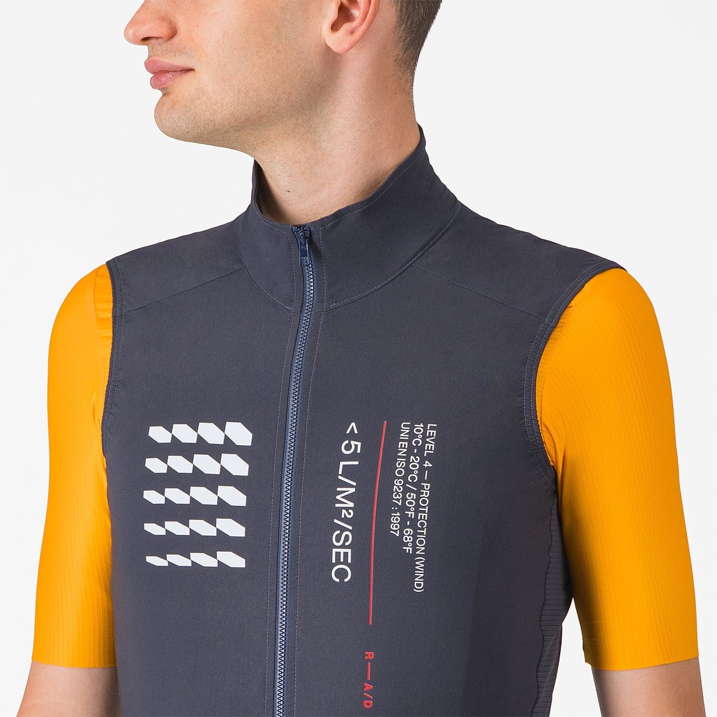ESPRESSO sleeveless vest R--A/D Blue