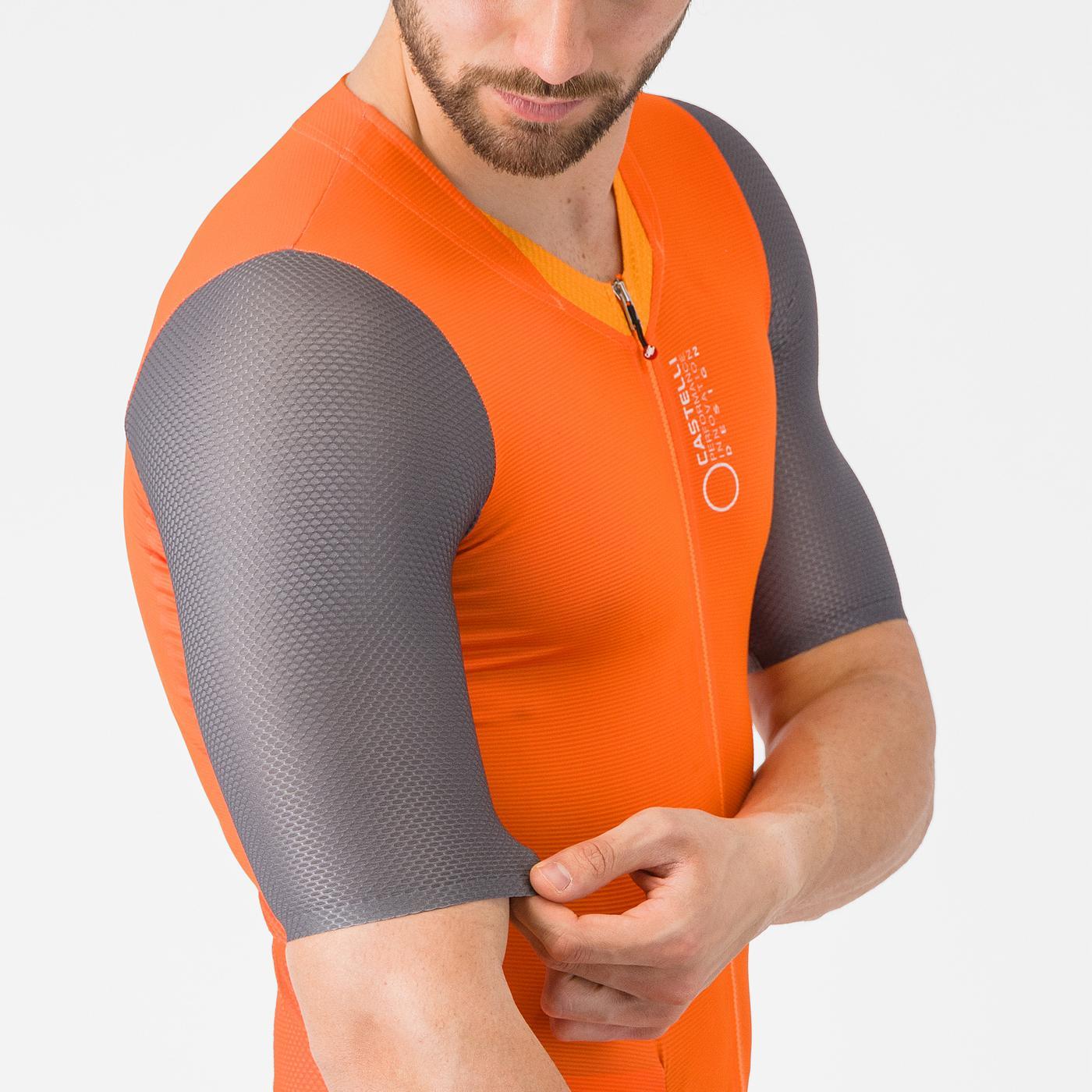 CASTELLI SATURDAY MORNING Jumpsuit Orange/Grey