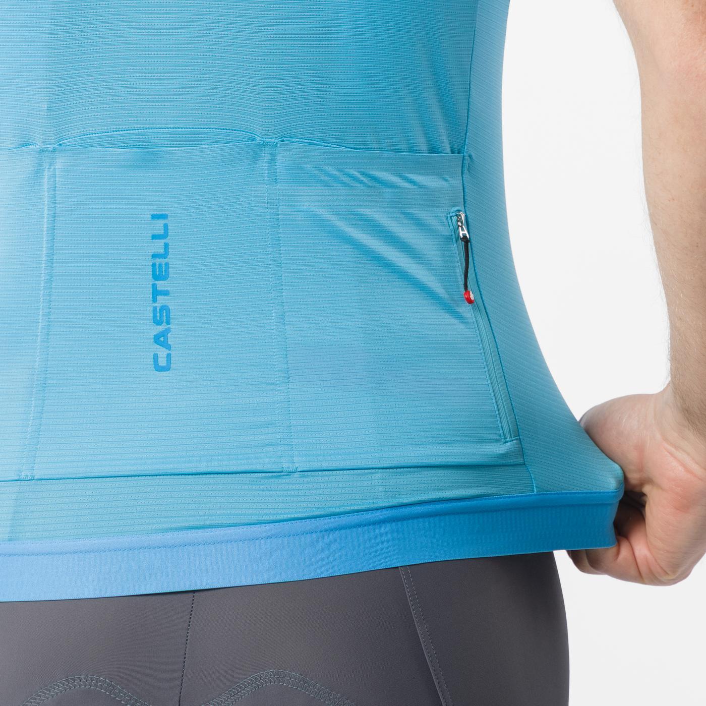 CASTELLI ESPRESSO 2 Short Sleeve Turquoise Jersey