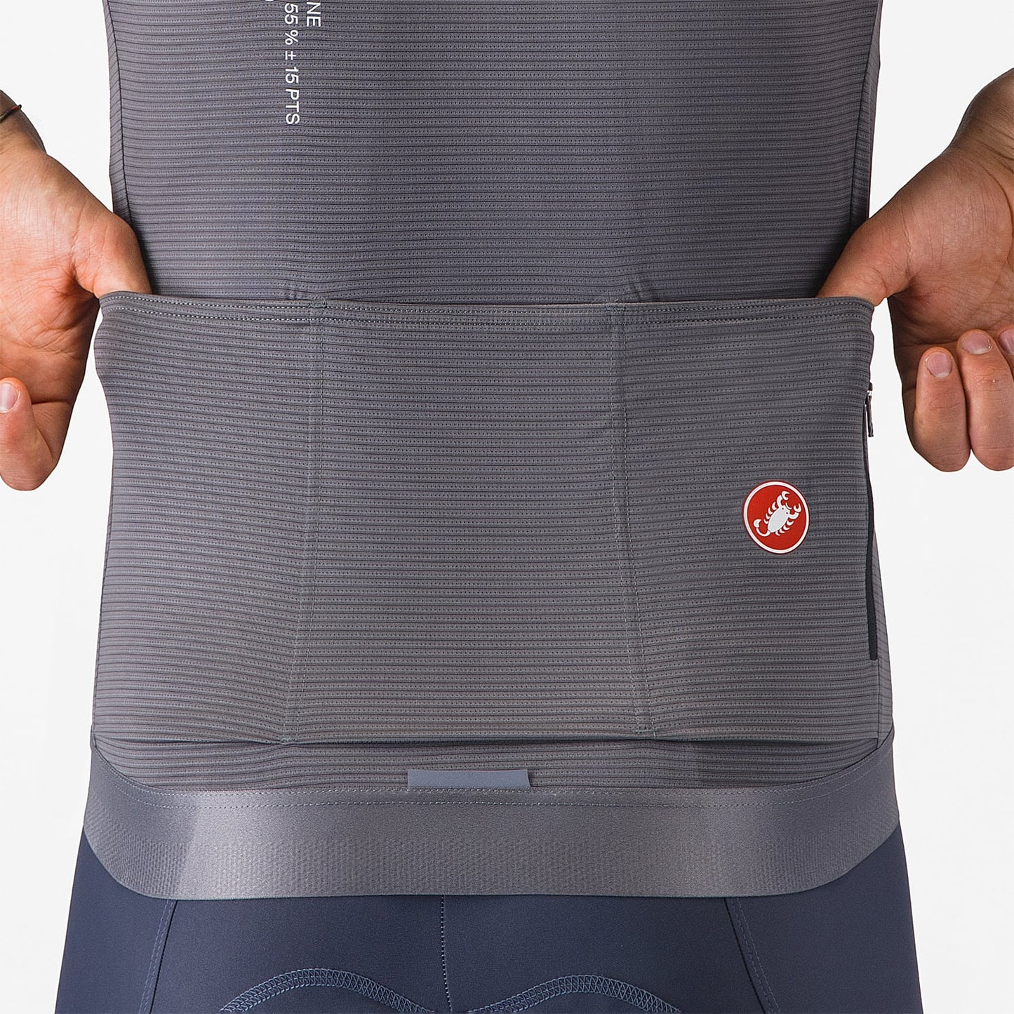 CASTELLI ESPRESSO R--A/D Short Sleeve Smoked Grey Jersey