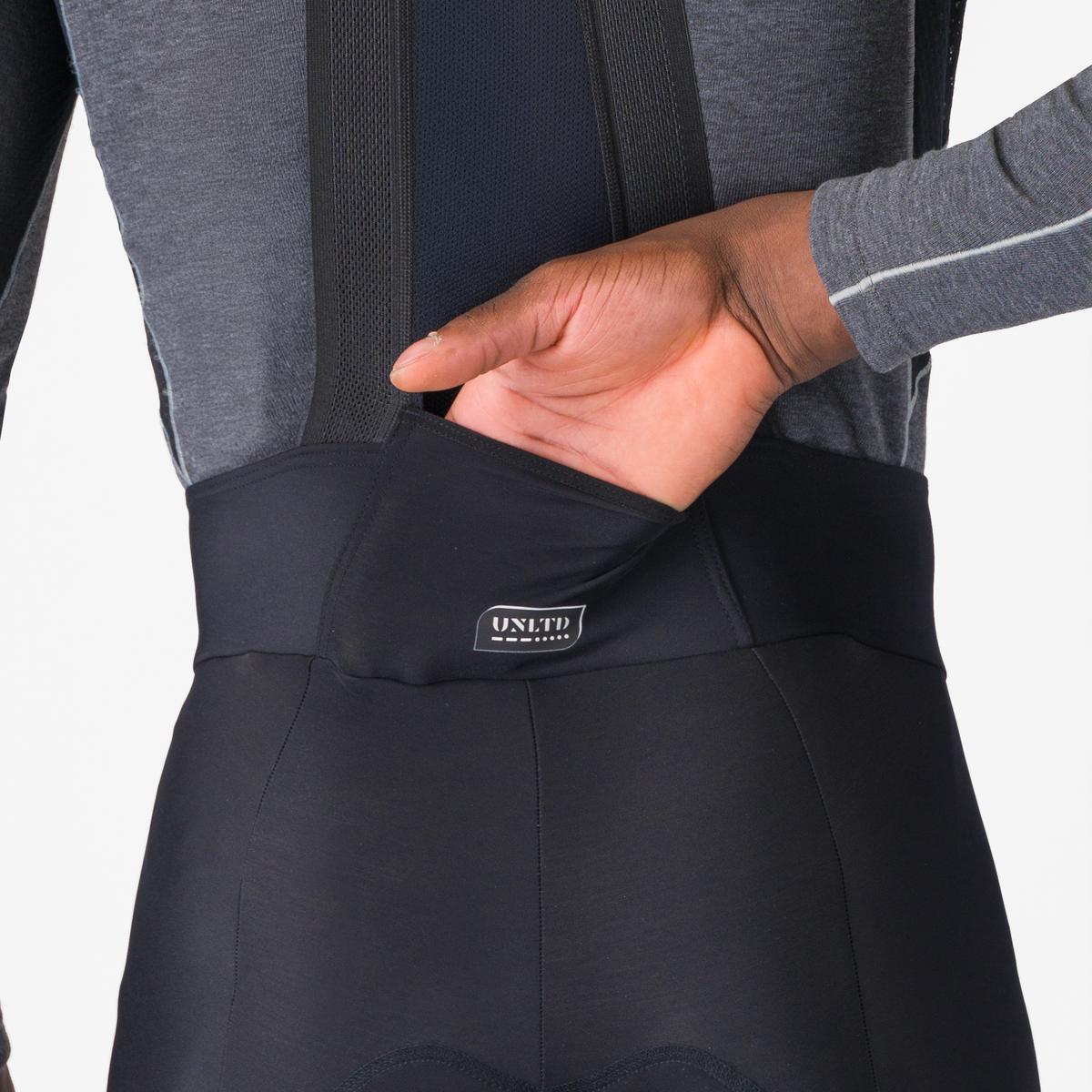 CASTELLI UNLIMITED Long Bib Shorts Black