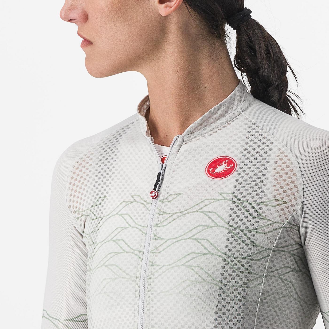 CASTELLI CLIMBER'S 2.0 W Women's Short Sleeve Jersey Grey/Green