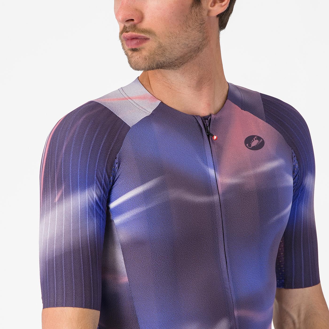 CASTELLI AERO RACE 8S Short Sleeve Jersey Purple