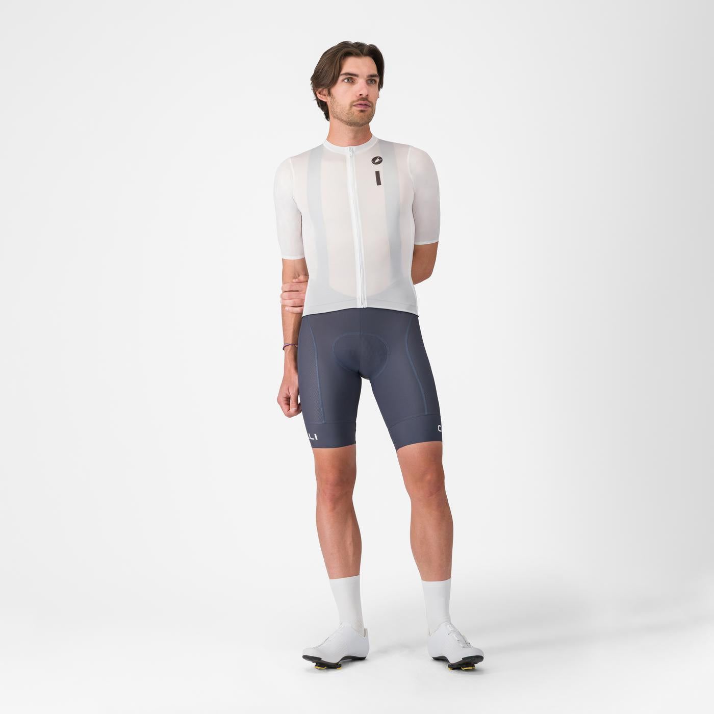CASTELLI DRITTONE LOGO Short Sleeve Jersey White