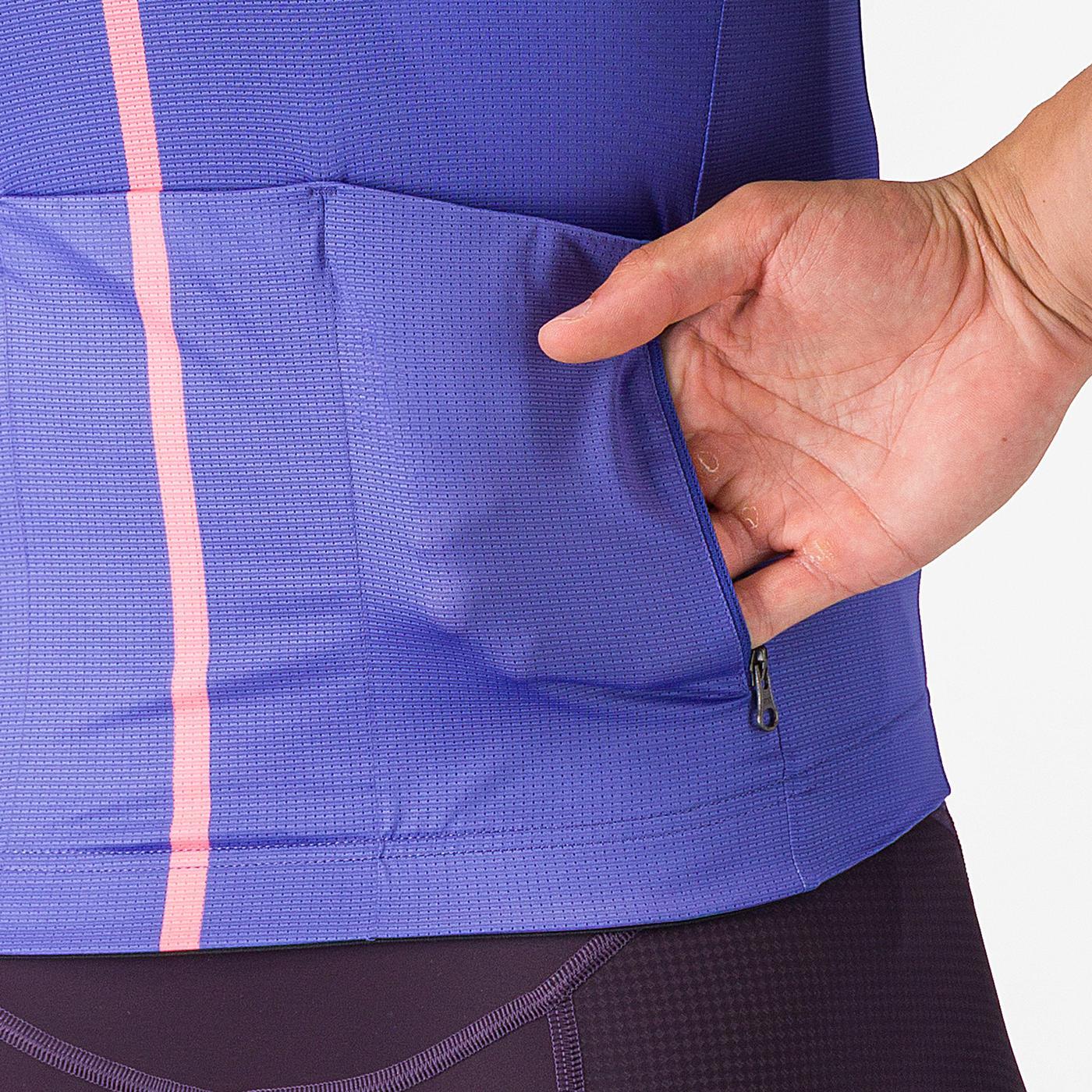 CASTELLI DRITTONE LOGO Short Sleeve Jersey Purple