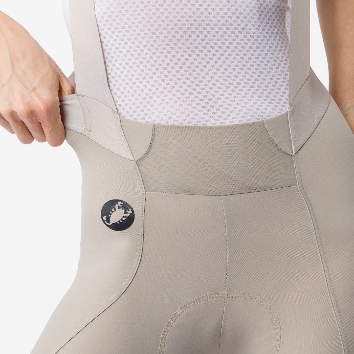 CASTELLI ESPRESSO 2 W DT Women's Clay Grey Bib Shorts
