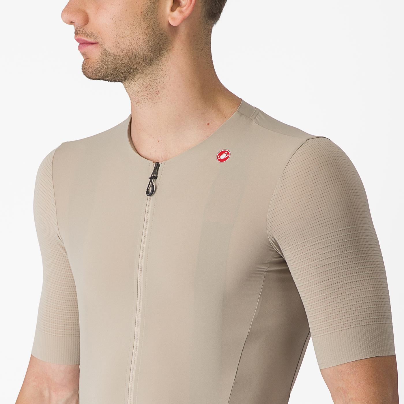 CASTELLI PREMIO Short Sleeve Beige Jersey
