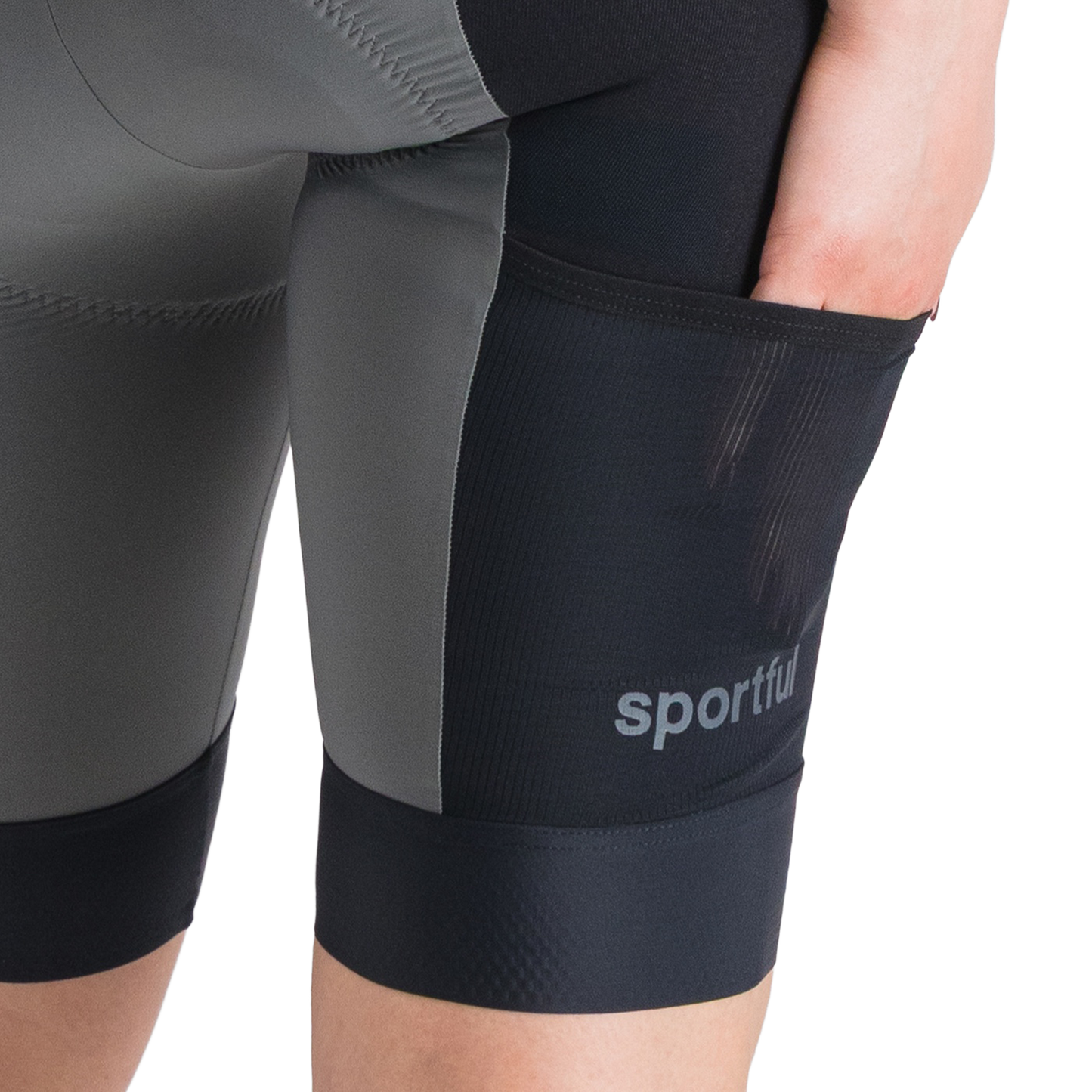 SPORTFUL SUPERGIARA 2 Women's Grey/Black Bibtights Short