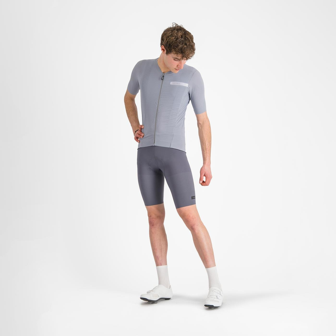 CASTELLI PREMIO EVO Short Sleeve Jersey Grey