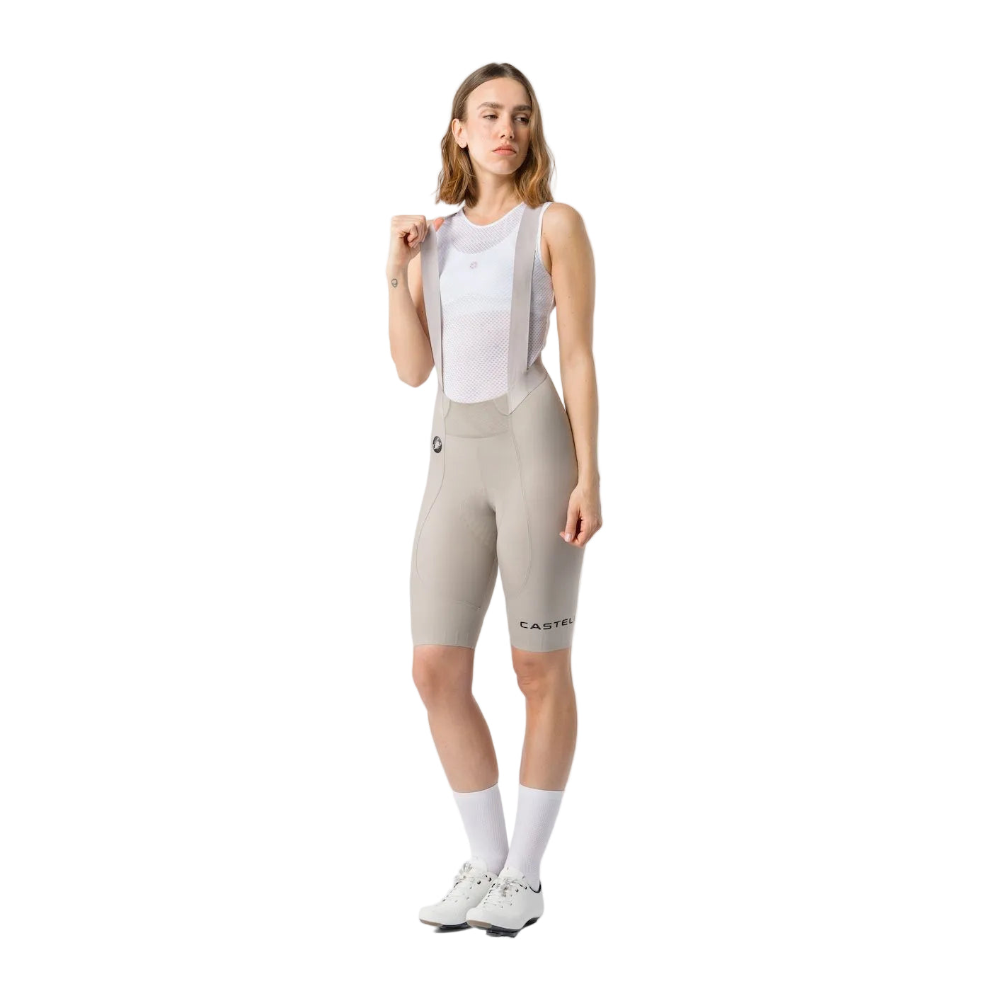 CASTELLI ESPRESSO 2 W DT Women's Clay Grey Bib Shorts