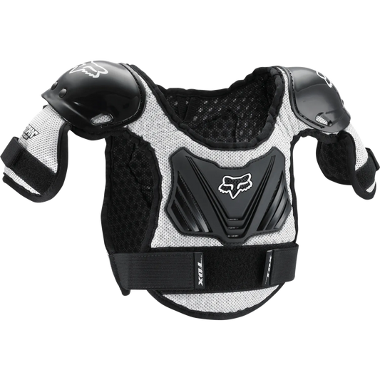 FOX PEEWEE TITAN ROOST Junior Chest Protector Black/Silver
