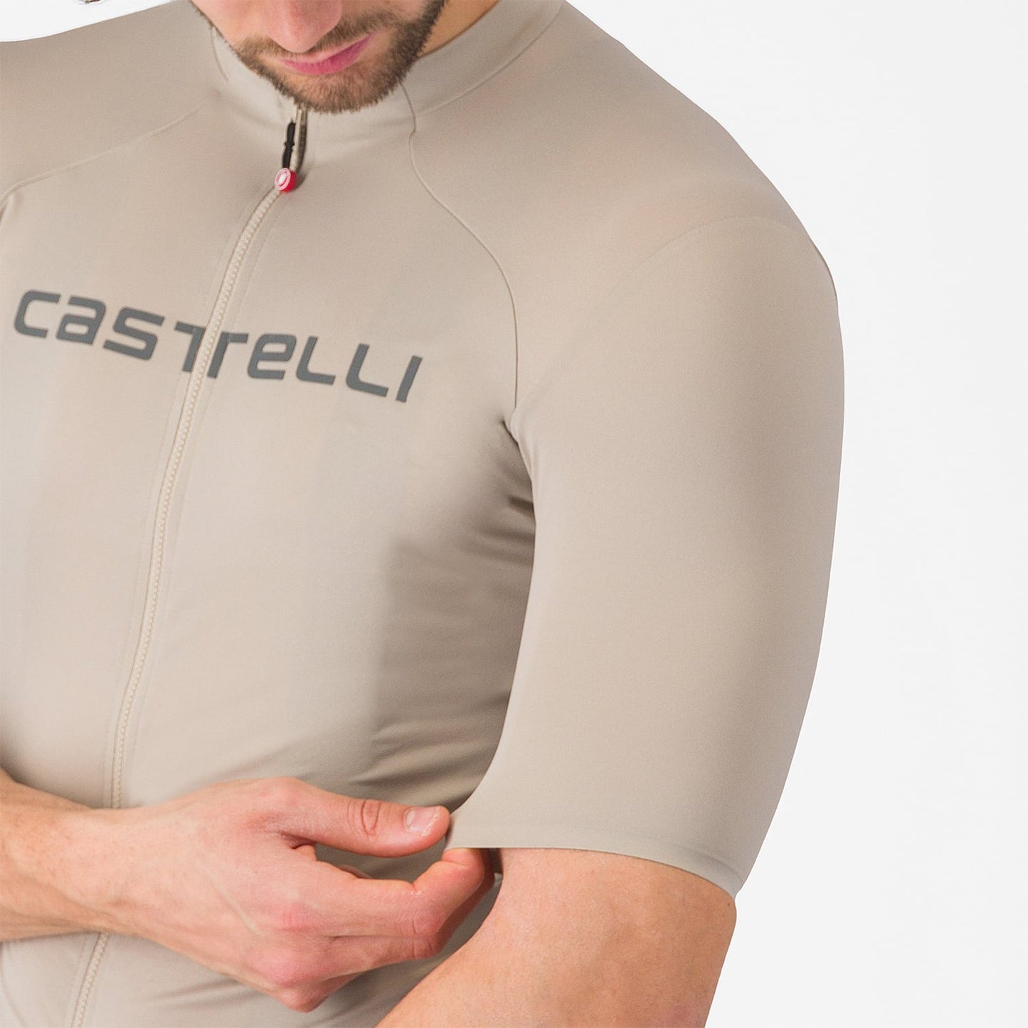 CASTELLI PROLOGO LITE Short Sleeve Beige Jersey