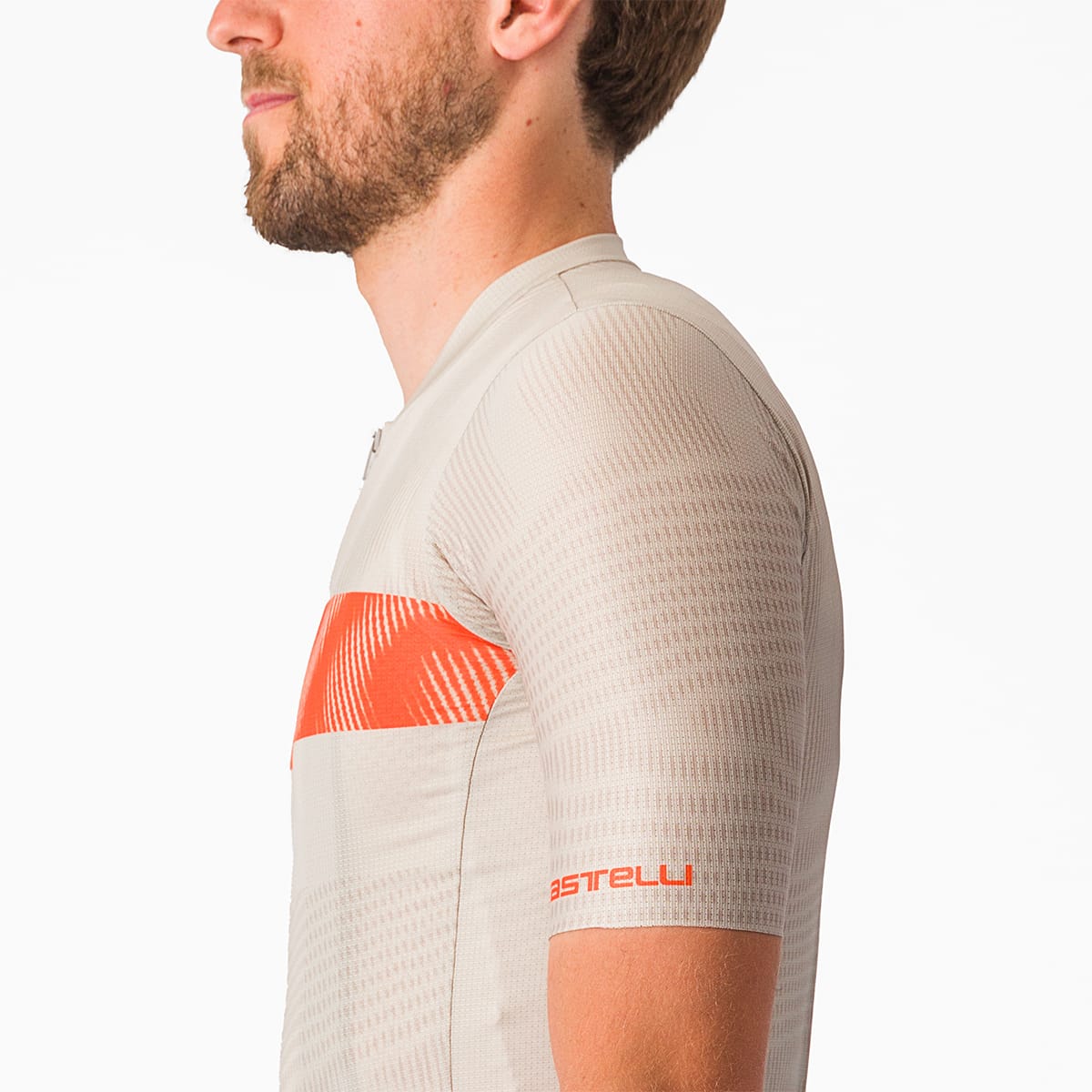 CASTELLI UNLIMITED ENDURANCE Short Sleeve Jersey Grey/Orange