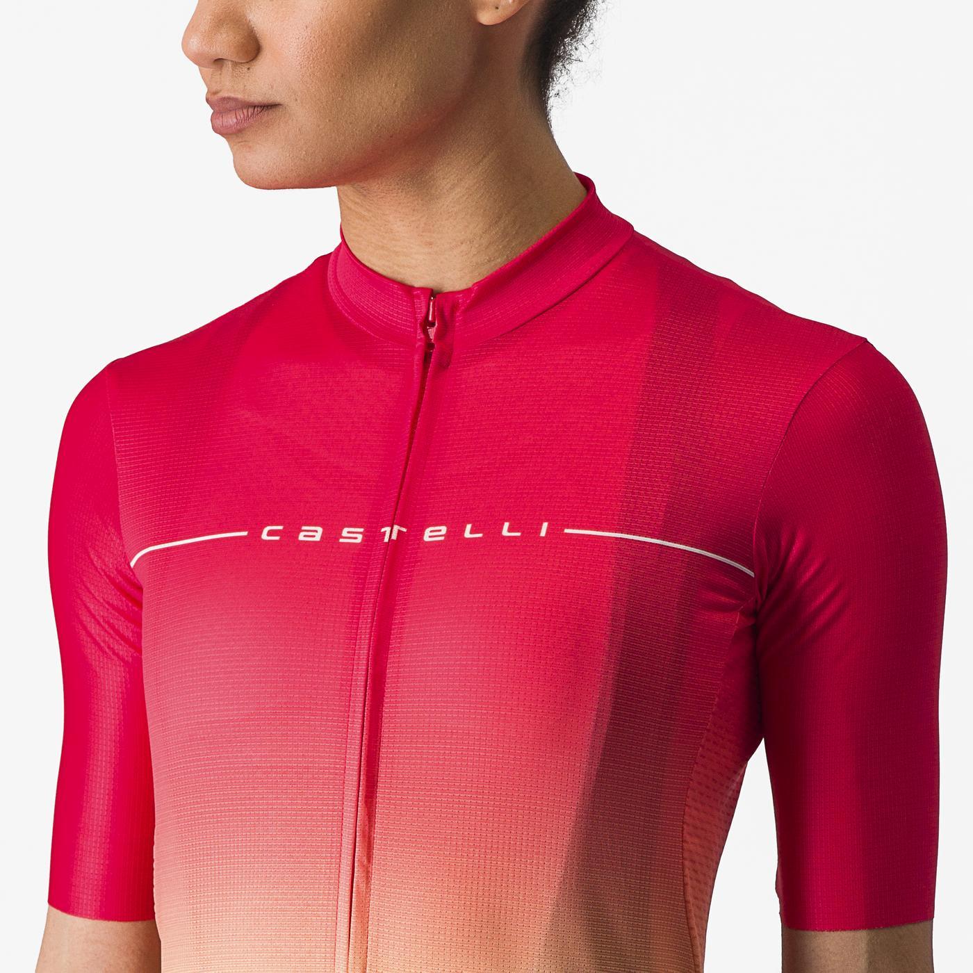 CASTELLI SALITA Women's Short Sleeve Jersey Pink/Orange