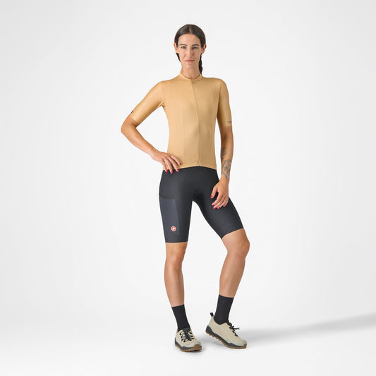 CASTELLI UNLIMITED Women's Short Sleeve Brown Jersey