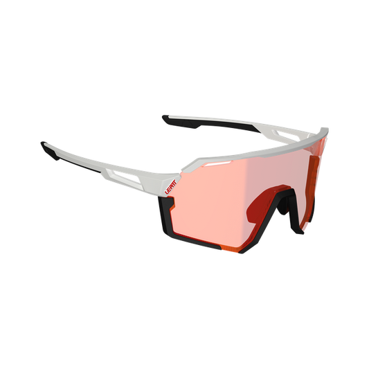 LEATT RIDEVIZ PRO LARGE Goggles White Crystal Iriz Red Lens