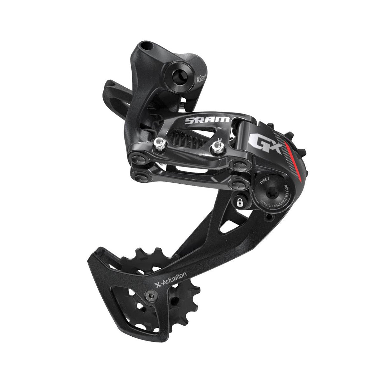 SRAM GX 2x11V Medium Cage Rear Derailleur Red