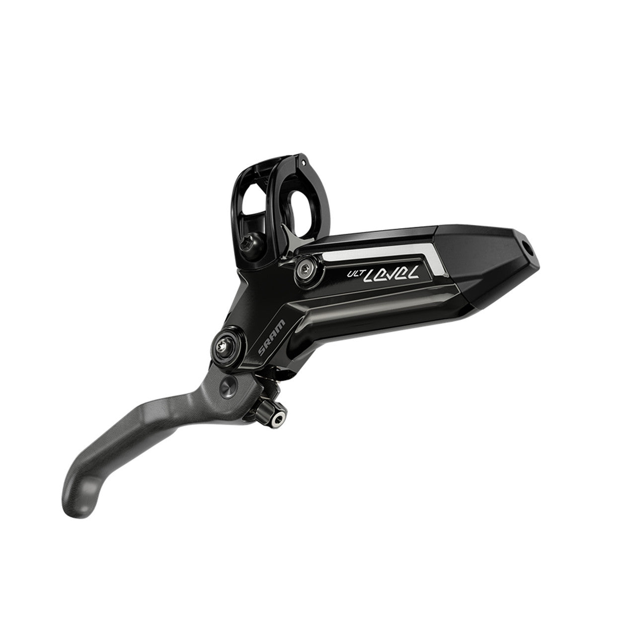 SRAM LEVEL ULTIMATE STEALTH 2-piston carbon rear brake with black titanium hardware