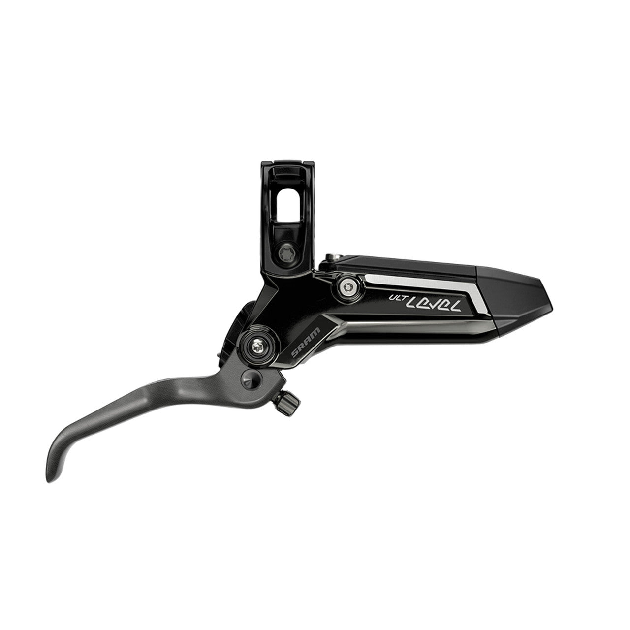 SRAM LEVEL ULTIMATE STEALTH 2-piston carbon rear brake with black titanium hardware