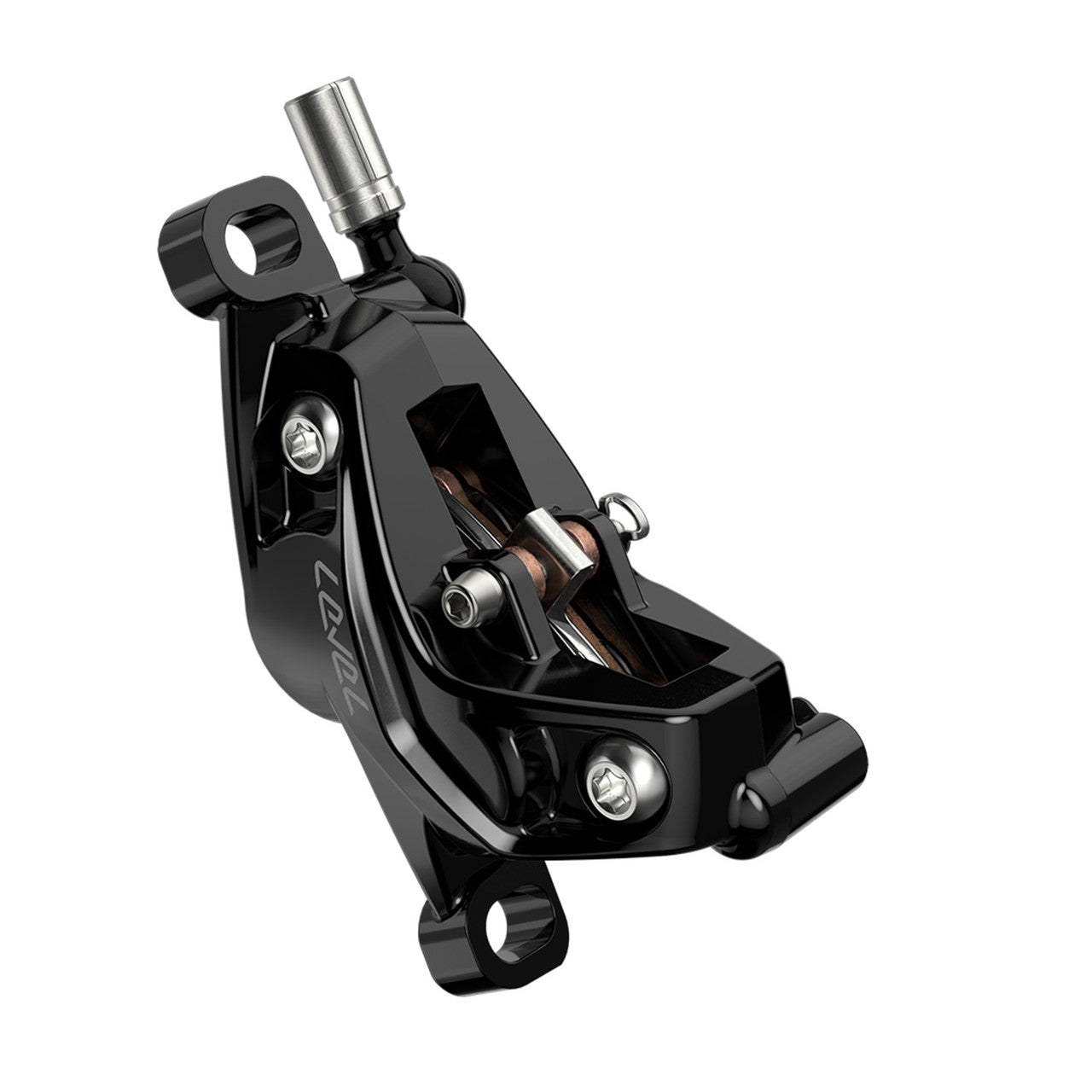 SRAM LEVEL SILVER STEALTH 4-piston rear brake Black