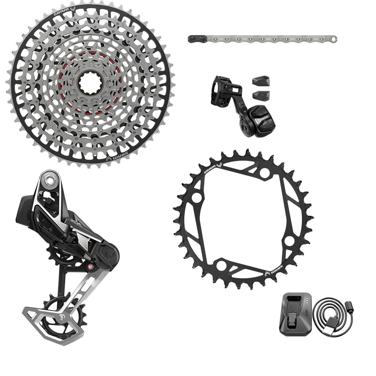 Groupesets SRAM XX EAGLE E-MTB 104BCD AXS T-TYPE 36 Dents 10/52