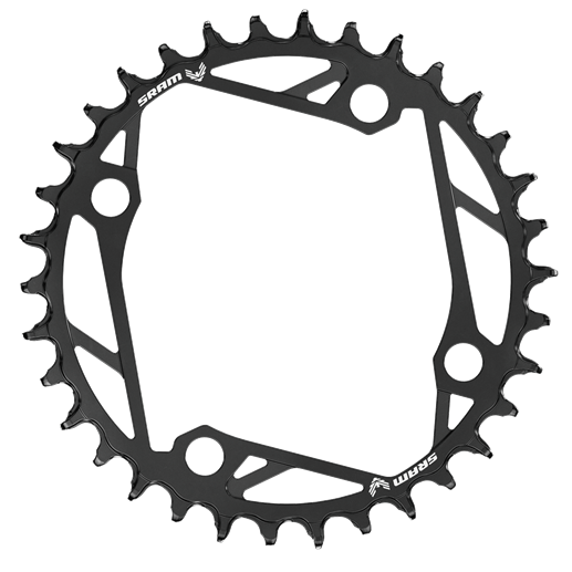 Chainring Mono SRAM T-TYPE EAGLE 12 Speed 4 Hole 104mm Alu Black