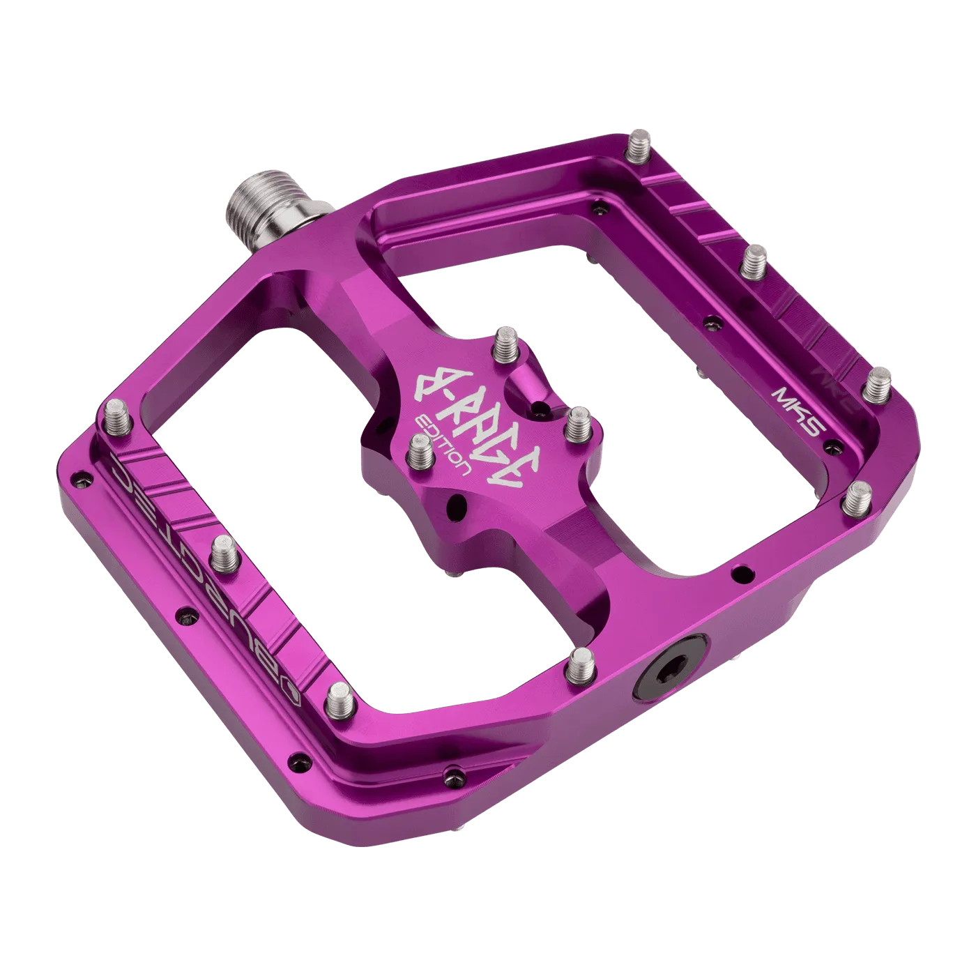 BURGTEC PENTHOUSE FLAT MK5 B-RAGE EDITION Violet flat pedals